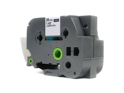 298908 nahradni paska brother tze 165 36 mm x 8 m tze165 tz165 tz 165 aze165 aze 165 bila na pruhlednem podkladu