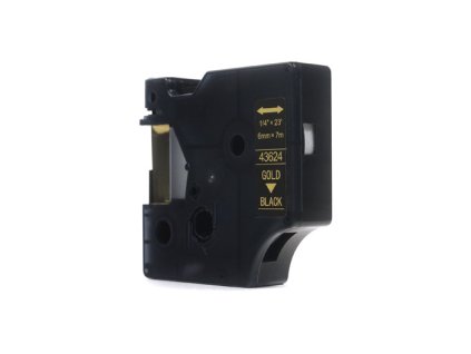 299547 nahradni paska jetworld dymo d1 gold on black 6 mm x 7 m lm100 lm100 lm200 lm300 lm400 lm420p lm350 lm350d lm360d lm450d lm260p lm120p lm500ts lm160 lm210d lm280 lm150 lm220 43624