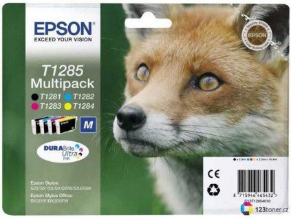 originální sada Epson T1285 cartridge inkoustové náplně pro tiskárnu