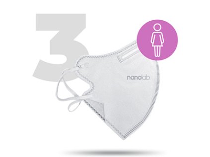377934 nano pratelny respirator ffp2 bily damsky 3ks nanolab