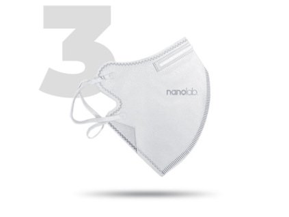 377931 nano pratelny respirator ffp2 bily univerzalni 3ks nanolab