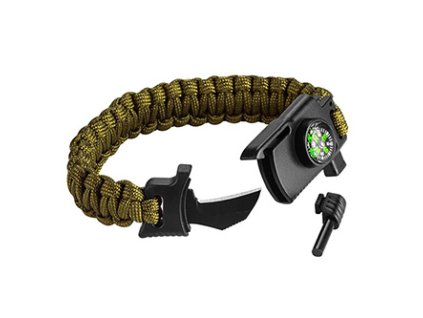 380337 neo tools naramek na preziti 5v1 vlasec podpalovac kompas nuz pistalka