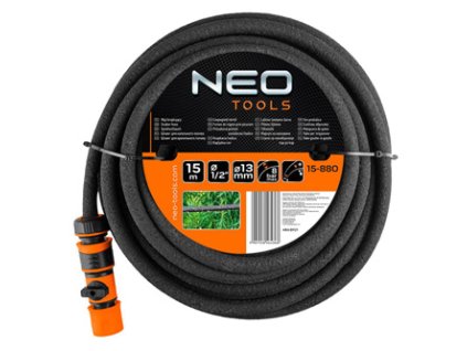 379812 neo tools odkapavaci hadice 15m 1 2 8bar cerna 15 880