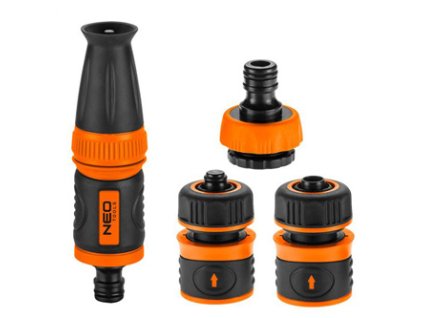379884 neo tools sada rozprasovac 2 rychlospojky pripojka na kohoutek 1 2 oranzovo cerna 15 710