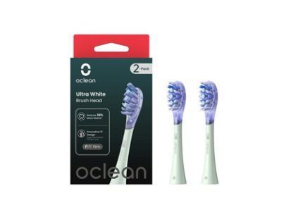 377751 oclean nahradni hlavice ultra white uw01 2 ks zelene