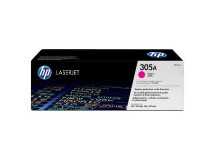 originální toner HP CE413A (HP 305A) magenta purpurový červený toner pro tiskárnu
