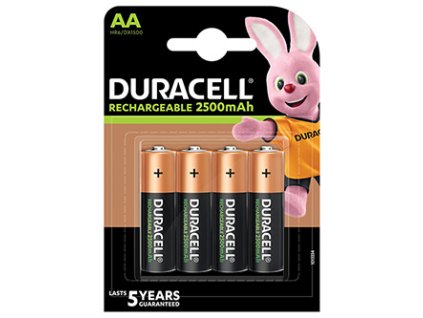 DURACELL Nabíjecí baterie tužková AA 2500 mAh 4 ks