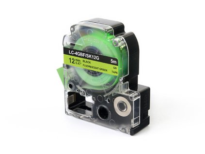 299721 paska jetworld black to fluorescencyjnym zielonym nahradni paska epson 12mm x 5m lc 4gbf lc4gbf sk12g