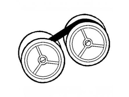 354606 paska pro psaci stroj pro triumpf adler 1210 gr 51u cerveno cerna textilni 13 6 n