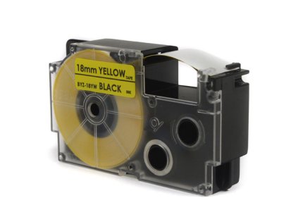 299325 paska se stitky jetworld pro pouziti v casio black on yellow 18 mm x 8 m pt 18yw1 pt18yw1 xr18yw1