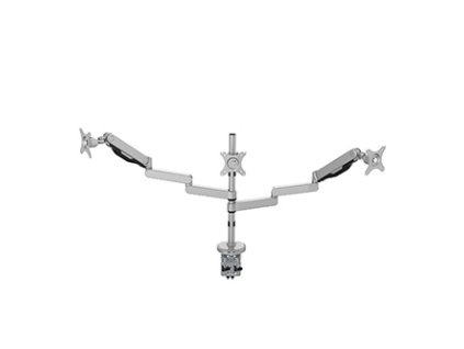 367263 polohovatelny drzak pro 3 monitory 2 9kg svorka a pruchodka stolu 17 30 usb hub 75x75 100x100 sedy