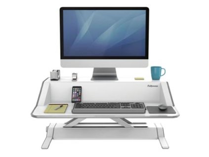 367200 pracovni stanice sit stand lotus bila plast kov fellowes