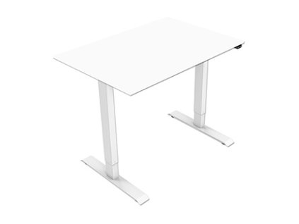 399029 pracovni stul elektricky nastavitelna vyska 75x120cm rozsah 500 mm bily 70 kg nosnost ergo