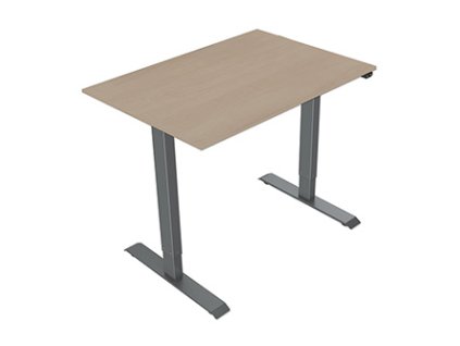 399014 pracovni stul elektricky nastavitelna vyska 75x120cm rozsah 500 mm sedy 70 kg nosnost ergo