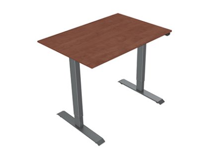 402272 pracovni stul elektricky nastavitelna vyska 75x140cm rozsah 500 mm sedy 70 kg nosnost ergo