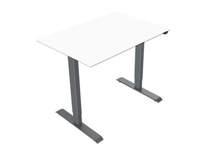 402278 pracovni stul elektricky nastavitelna vyska 75x140cm rozsah 500 mm sedy 70 kg nosnost ergo
