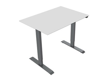402257 pracovni stul elektricky nastavitelna vyska 75x159cm rozsah 500 mm sedy 70 kg nosnost ergo