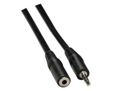 363108 prodluzovaci audio kabel jack 3 5mm samec jack 3 5mm samice 3m cerna logo blistr