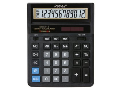 376698 rebell kalkulacka re bdc712gl bx zlata stolni dvanactimistna