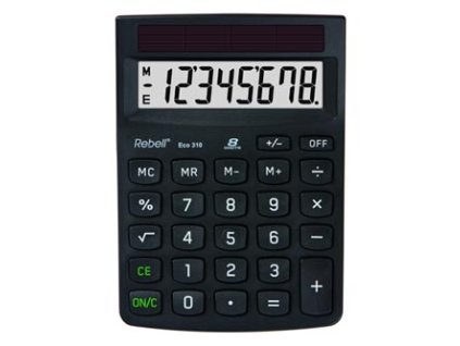 376704 rebell kalkulacka re eco 310 cerna stolni osmimistna