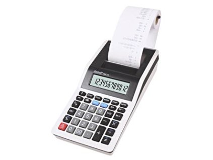 376845 rebell kalkulacka re pdc10 wb bilo cerna stolni s tiskem dvanactimistna
