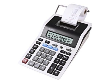 376848 rebell kalkulacka re pdc20 wb bilo cerna stolni s tiskem dvanactimistna
