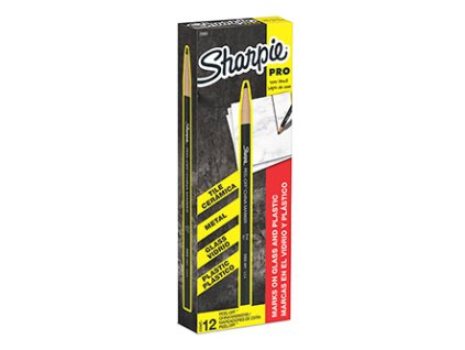 373920 sharpie popisovac china marker cerny 12ks 2mm smazatelny voskovy