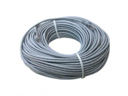 364731 sitovy lan kabel utp patchcord cat 5e rj45 samec rj45 samec 50 m nestineny sedy economy