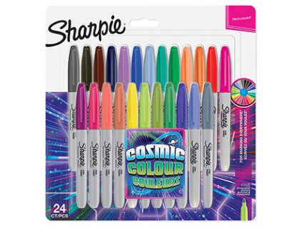 Sharpie  popisovač Fine  0.9mm  blistr  mix kosmických barev