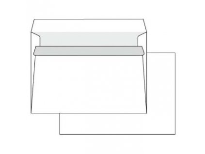 Obálka samolepicí, C6, 114 x 162mm, bílá, Krpa, poštovní, 1000ks
