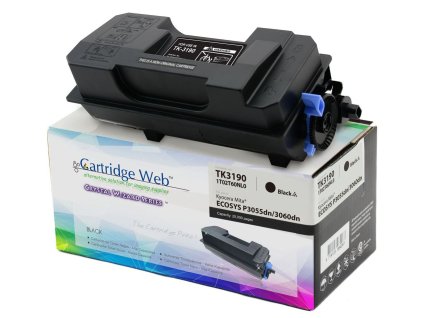 285420 tonerova kazeta cartridge web black kyocera tk3190 nahradni tk 3190 s boxem na odpadni toner