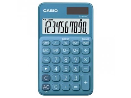 Casio Kalkulačka SL 310 UC BU, modrá, desetimístná, duální napájení