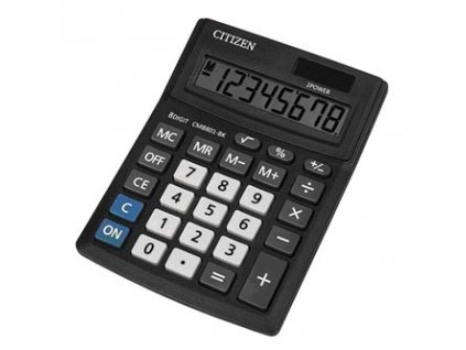 Citizen Kalkulačka CMB801-BK, černá, stolní, osmimístná, duální napájení