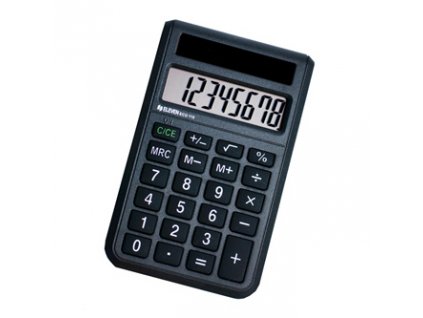 Eleven Kalkulačka ECC110, černá, stolní, osmimístná, solární napájení