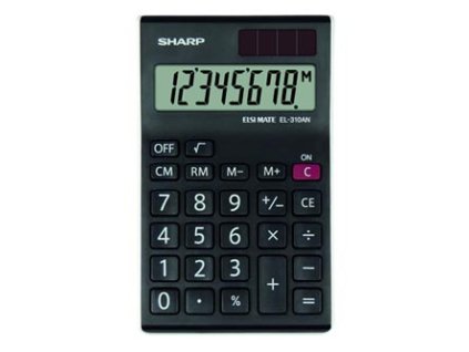 Sharp Kalkulačka EL-310ANWH  černo-bílá