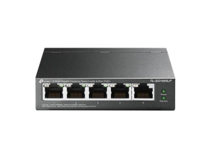 376917 tp link stolni switch tl sg1005lp poe 4 porty 1000mbps auto mdi mdix