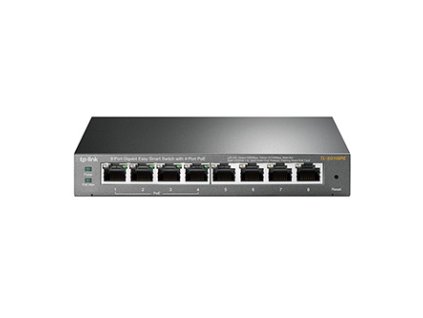 376899 tp link stolni switch tl sg108pe poe 1000mbps 4x aktivni poe easy smart auto mdi mdi x