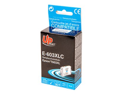 326256 uprint kompatibilni ink s c13t03a24010 603xl e 603xlc cyan 400str 9ml