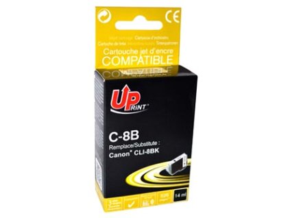 324486 uprint kompatibilni ink s cli8bk c 8b black 14ml s cipem