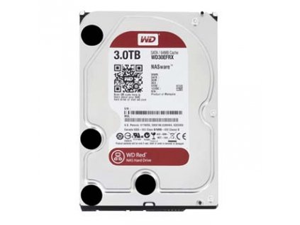 Pevný disk, Western Digital, 3.5", 3000GB, 3TB, Red Raid Editon, SATA III, 5400, WD30EFRX, černá, IntelliPower