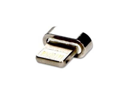364308 usb koncovka apple lightning samec magneticke pripojeni stribrna redukce k magnetickemu kabelu 59257