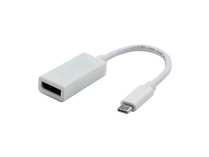 364284 usb video prevodnik dp alt mode usb c samec displayport samice bily 4k2k 30hz 65507