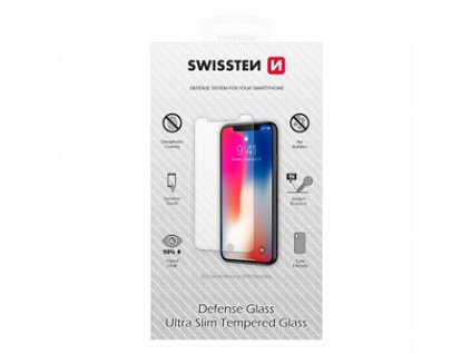 Ochranné temperované sklo Swissten, pro Apple iPhone 7 PLUS/8 PLUS, černá, Defense glass
