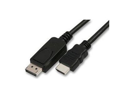 363279 video kabel displayport samec hdmi samec 5m cerny