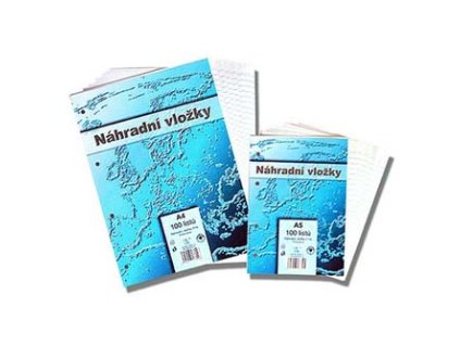 373464 vlozky do zaznamniku linkovane a4 3x100listu cena za 1ks