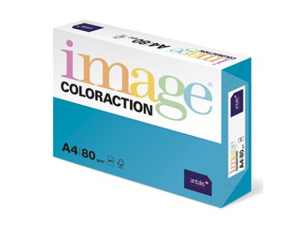 Xerografický papír Coloraction, Lisbon, A4, 80 g/m2, sytě modrý, 500 listů, vhodný pro inkoustový tisk