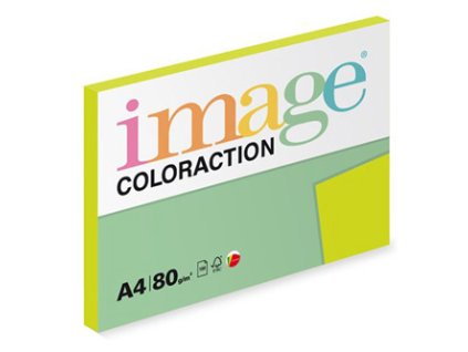 Xerografický papír Coloraction, Rio, A4, 80 g/m2, reflexní zelený, 100 listů, vhodný pro inkoustový tisk