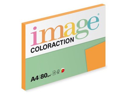 Xerografický papír Coloraction, Venezia, A4, 80 g/m2, tmavě oranžový, 100 listů, vhodný pro inkoustový tisk