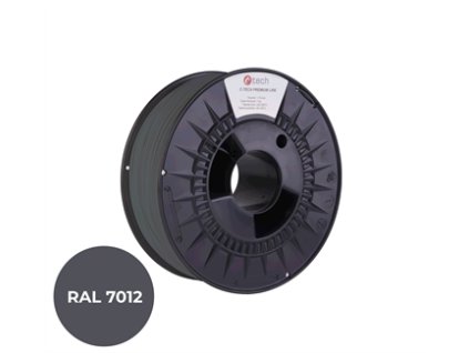 408366 filament c tech premium line tpu 90a flexibilni cedicova seda ral7012 1 75mm 1kg