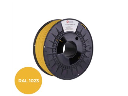 408351 filament c tech premium line tpu 90a flexibilni dopravni zluta ral1023 1 75mm 1kg